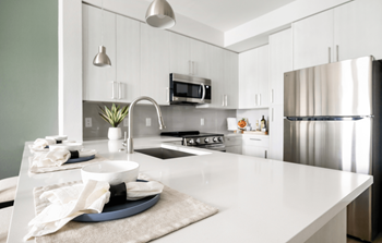 Chef-inspired kitchens with stainless steel appliances